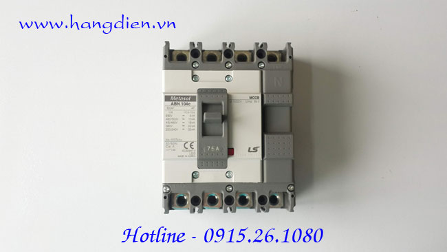 Aptomat khối MCCB ABN104C 4 Pha LS 75A