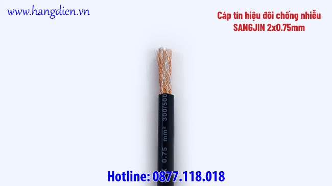 Cáp tín hiệu đôi chống nhiễu SangJin 2x0.75mm - Ảnh 3