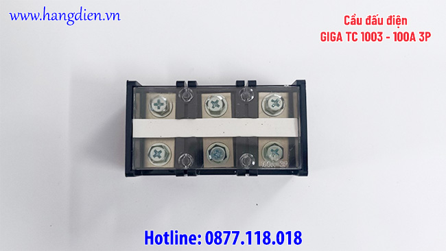 Cầu đấu điện GIGA TC 1003 100A 3P - Ảnh 2