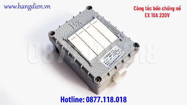 Công tắc bốn chống cháy nổ EX 10A IP66 - Ảnh 4