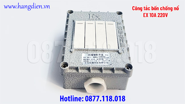 Công tắc bốn chống cháy nổ EX 10A IP66