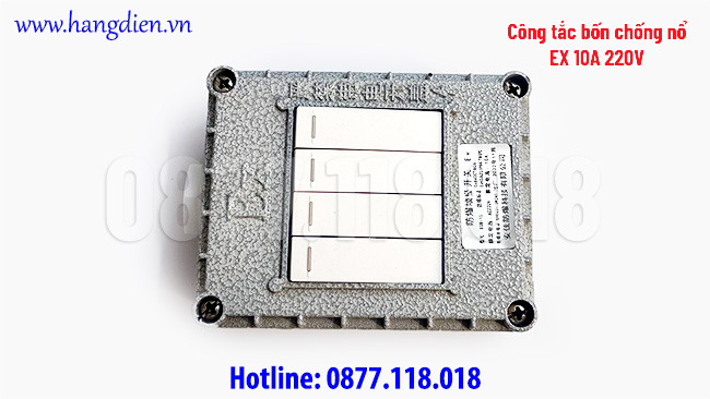 Công tắc bốn chống cháy nổ EX 10A IP66 - Ảnh 2