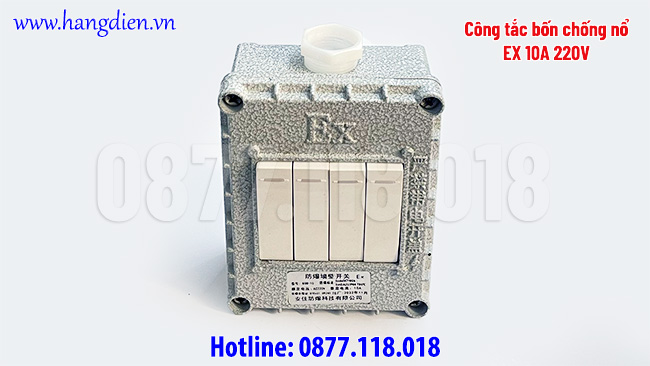 Công tắc bốn chống cháy nổ EX 10A IP66 - Ảnh 3