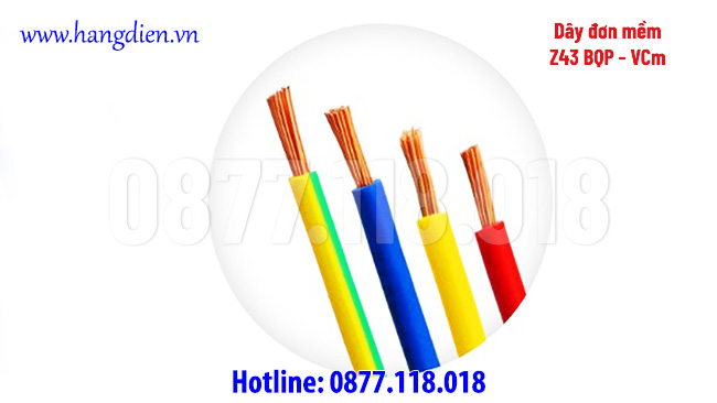 Cáp đồng đơn mềm Z43 BQP - CVm