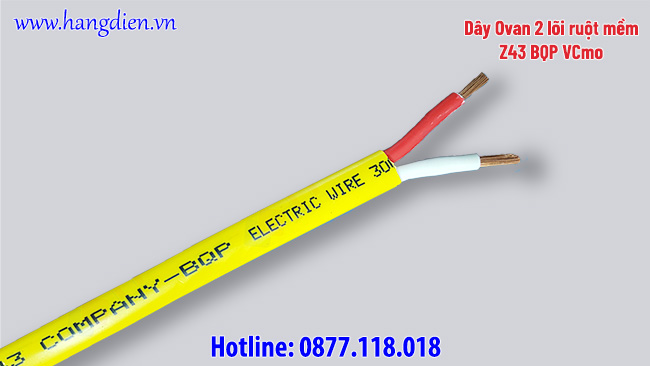 Dây Ovan 2 lõi ruột mềm Z43 BQP VCmo