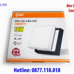 Đèn LED vuông gắn nổi Comet CED221T 18W