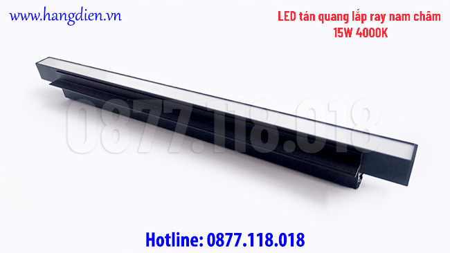 LED tán quang lắp ray nam châm 15W 4000K - Ảnh 3