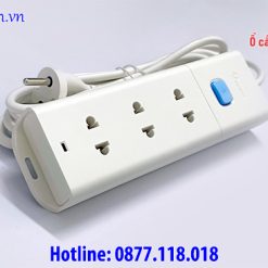 Ổ cắm 3 lỗ đôi 1 công tắc Gongniu V1030