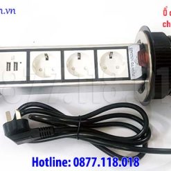 Ổ cắm âm bàn Trung Quốc 3 ổ chuẩn Schuko 16A
