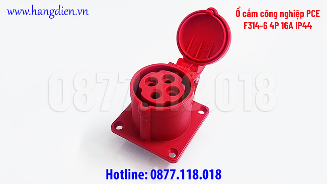 Ổ cắm công nghiệp PCE F314-6 4P 16A IP44 - Ảnh 3