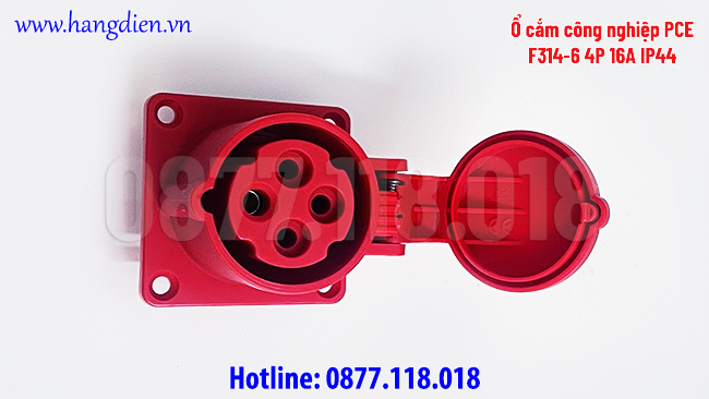Ổ cắm công nghiệp PCE F314-6 4P 16A IP44 - Ảnh 4