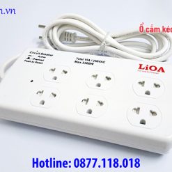 Ổ cắm kéo dài công suất lớn LiOA 6SS 15A 3300W