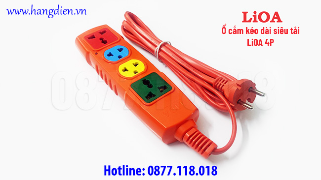 Ổ cắm kéo dài siêu tải LiOA 4P - Ảnh 2
