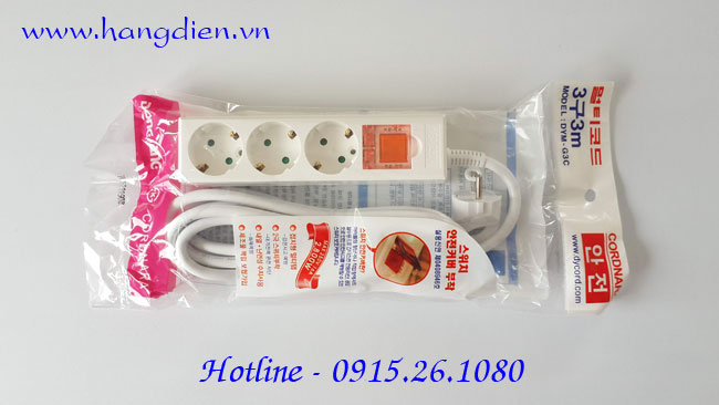Ổ cắm điện Hàn Quốc 3 lỗ DYM-G3C