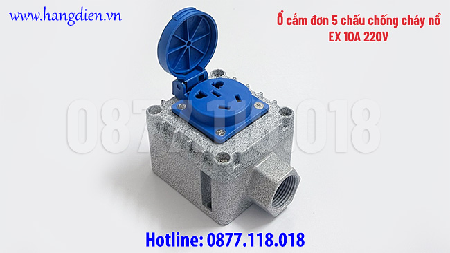 Ổ cắm đơn chống nổ 5 chấu EX 10A 250V