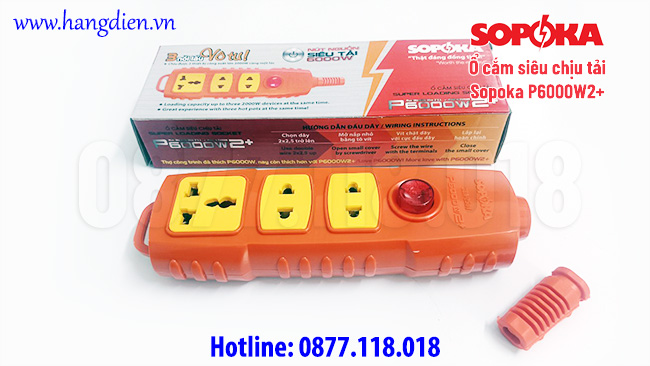 Ổ cắm không dây Sopoka siêu tải P6000W2+