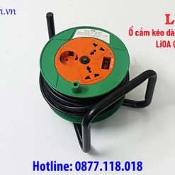 Ổ cắm kéo dài quay tay Rulo nhỏ LiOA QN20-2-15A