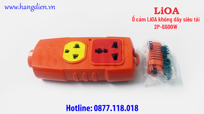 Ổ cắm không dây siêu chịu tải LiOA 2P 6600W