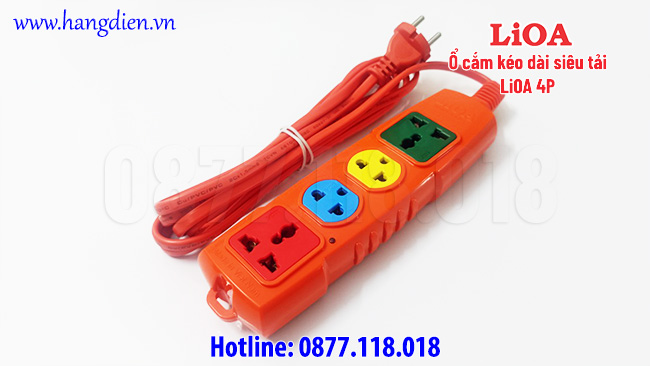 Ổ cắm kéo dài siêu tải LiOA 4P - Ảnh 3