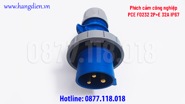 Phích cắm công nghiệp PCE F0232 2P+E 32A IP67 - Ảnh 4