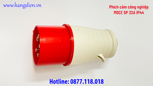 Phích cắm công nghiệp di động MDCE 5P 32A IP44 - Ảnh 2