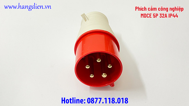 Phích cắm công nghiệp di động MDCE 5P 32A IP44 - Ảnh 3