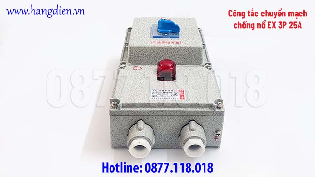 Công tắc chuyển mạch chống nổ EX 3P 25A - Ảnh 2