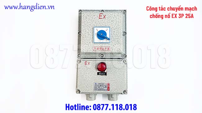 Công tắc chuyển mạch chống nổ EX 3P 25A - Ảnh 3