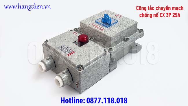 Công tắc chuyển mạch chống nổ EX 3P 25A - Ảnh 4