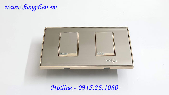 Công tắc đôi Dobo một chiều A80-88803 - Ảnh 2