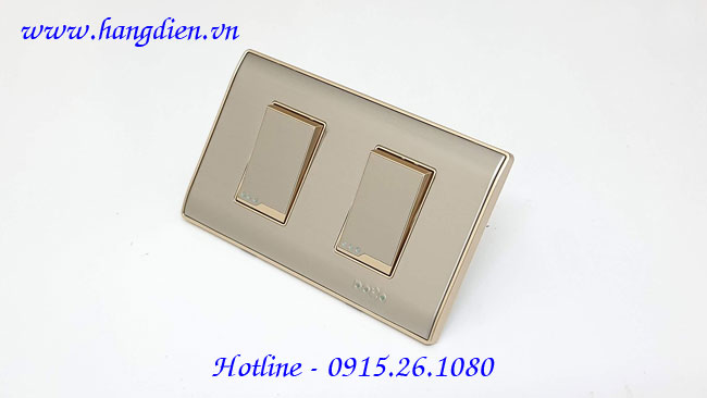 Công tắc đôi Dobo một chiều A80-88803 - Ảnh 4