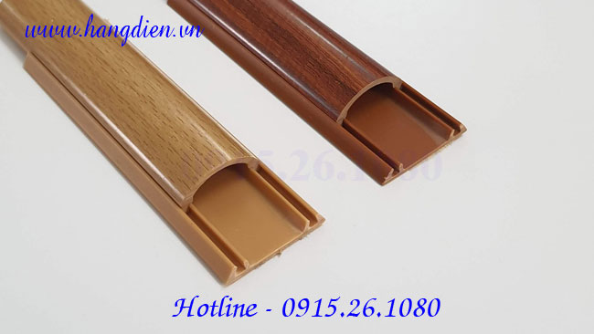 Nẹp sàn bán nguyệt vân gỗ D50