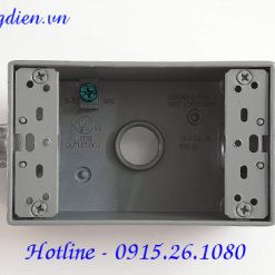 Hộp đế ổ cắm nổi thép sơn tĩnh điện