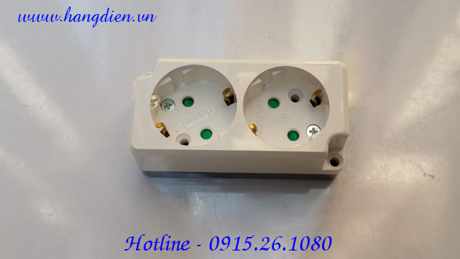 Ổ cắm điện Dosel 2 lỗ DC1211 - Ảnh 4