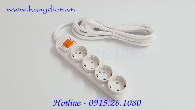 Ổ cắm điện Daesung 4 lỗ 1 công tắc - Ảnh 3