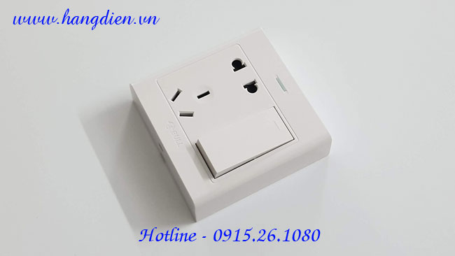 Ổ cắm điện 5 chấu 1 công tắc G09E333A Bull - Ảnh 3