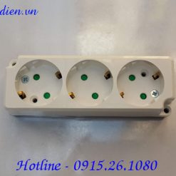 Ổ cắm điện Dosel 3 lỗ DC1212