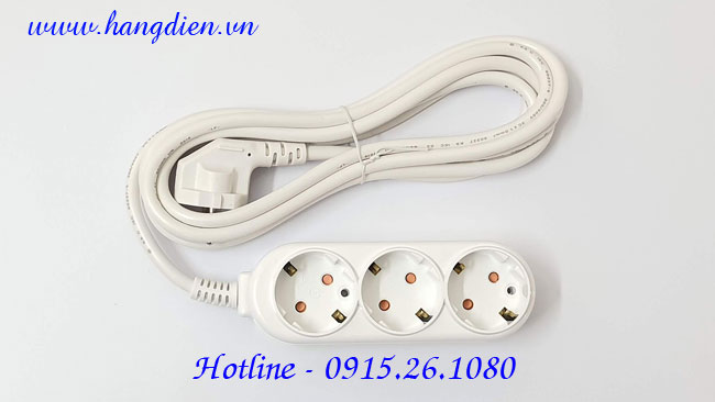 Ổ cắm điện Dosel 3 lỗ DM2212 - Ảnh 2