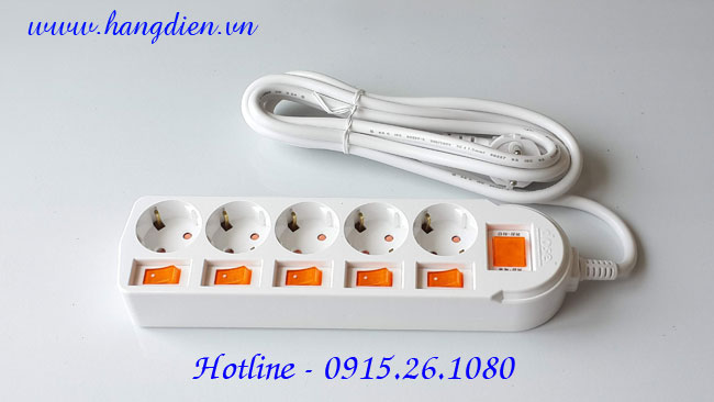 Ổ cắm điện Dosel 5 lỗ DM2225 - Ảnh 2