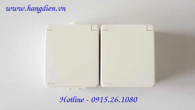 Ổ cắm đôi Schuko chống nước IP65 - Ảnh 2