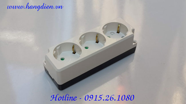 Ổ cắm điện Dosel 3 lỗ DC1212 - Ảnh 3
