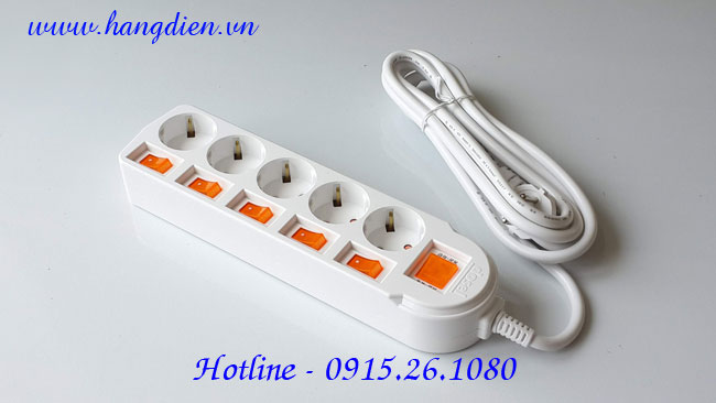 Ổ cắm điện Dosel 5 lỗ DM2225 - Ảnh 3