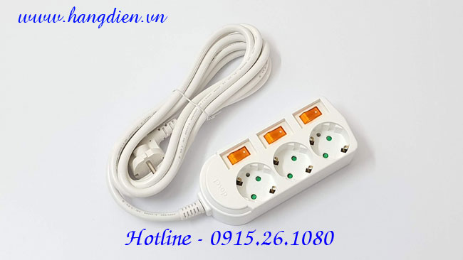 Ổ cắm điện Dosel 3 lỗ DM2224 - Ảnh 3