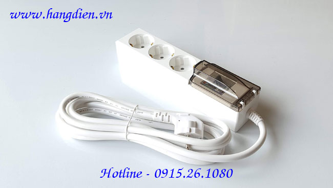 Ổ cắm điện schuko 3 lỗ có Aptomat - Ảnh 3