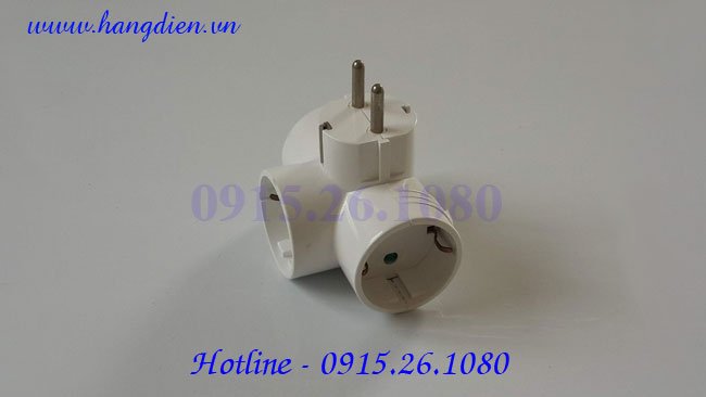 Phích cắm điện chia 3 schuko Hàn Quốc - Ảnh 2