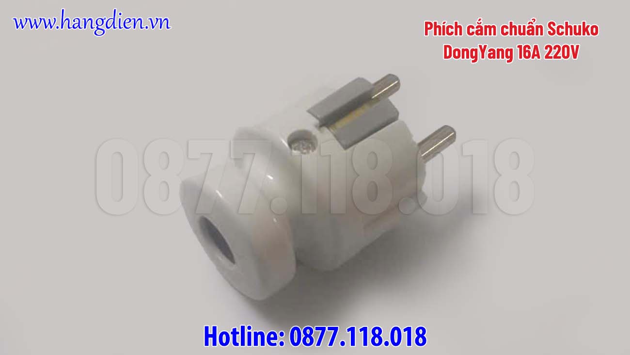 Phích cắm chuẩn Schuko DongYang 16A 220V