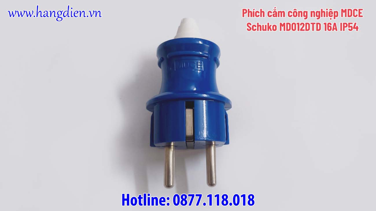 Phích cắm chuẩn Schuko MD012DTD 16A IP54