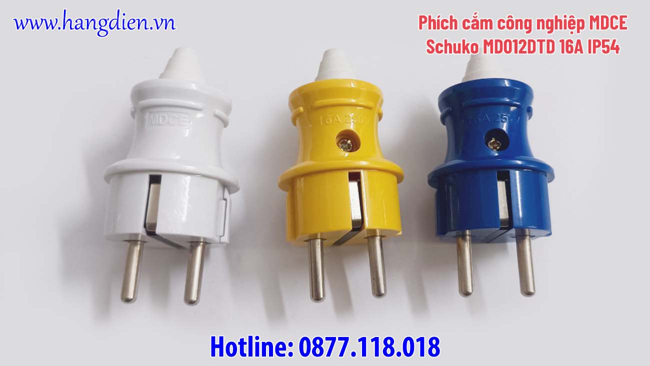Phích cắm chuẩn Schuko MD012DTD 16A IP54 - Ảnh 4
