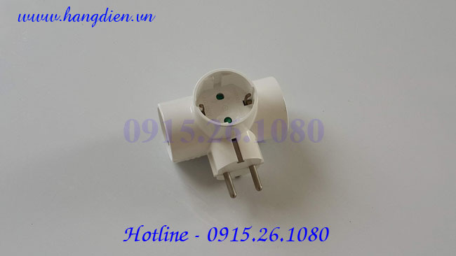 Phích cắm điện chia 3 schuko Hàn Quốc - Ảnh 3