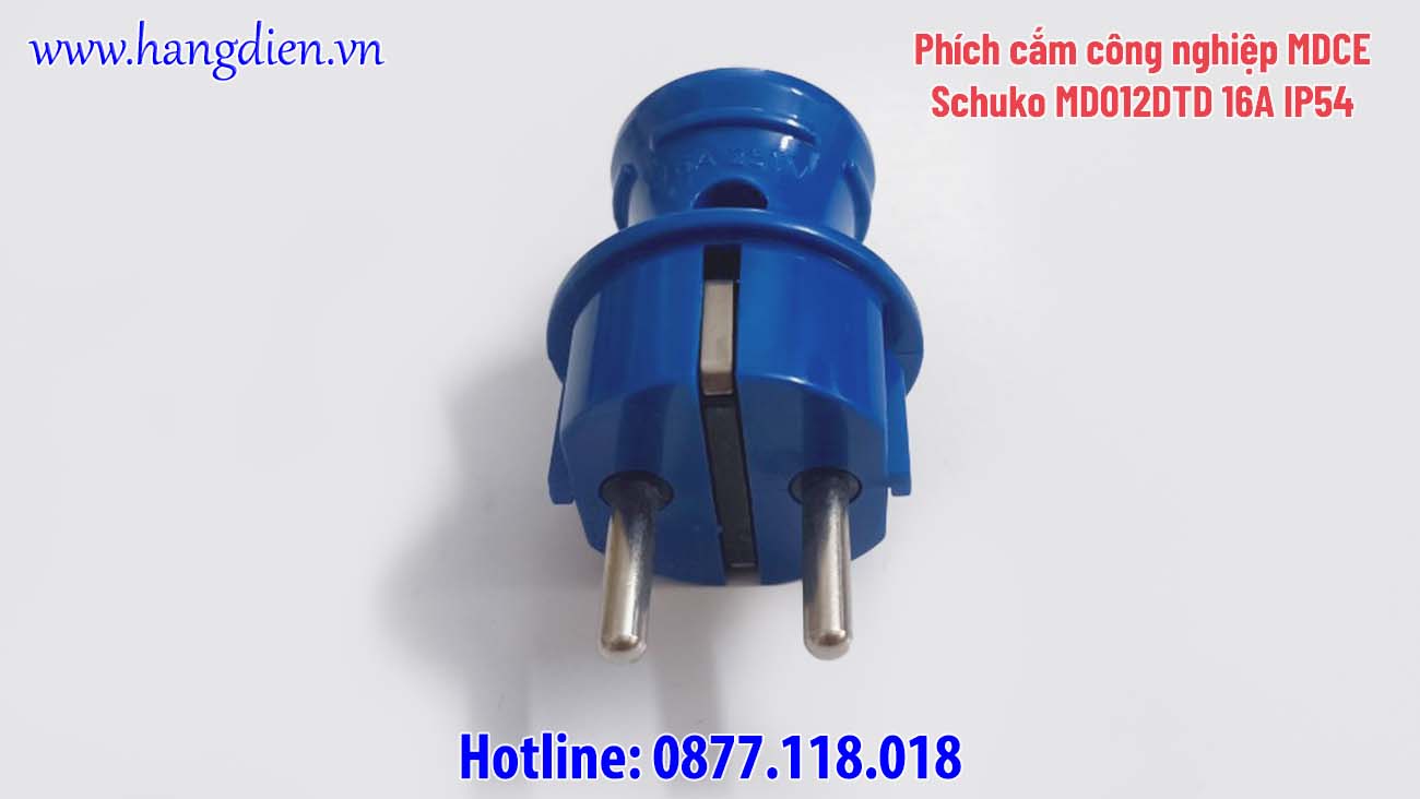 Phích cắm chuẩn Schuko MD012DTD 16A IP54 - Ảnh 3